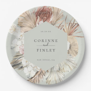 Rustieke Boho-Chic gepersonaliseerd Papieren Bordje