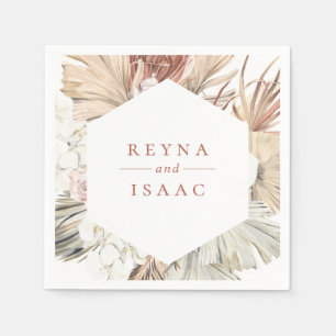 Rustieke Boho-Chic gepersonaliseerde papieren serv Servet