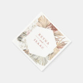 Rustieke Boho-Chic Persoonlijke Papieren Servetten (Hoek)