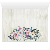 Rustieke Boho Chic Pioenen Bloemen Dank u (Binnen Horizontaal (Onder))