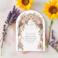 Rustieke Boho Chic Westerne bruiloft QR-code