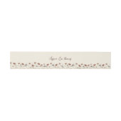 Rustieke Boho Chic Wildflowers Cream Wedding Uitnodigingen Wikkel (Vlak)