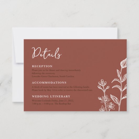 Rustieke boho chique bloemen bruiloft behuizing ka bedankkaart (Voorkant)