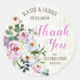 Rustieke Boho chique bloemenboeket bruiloft label