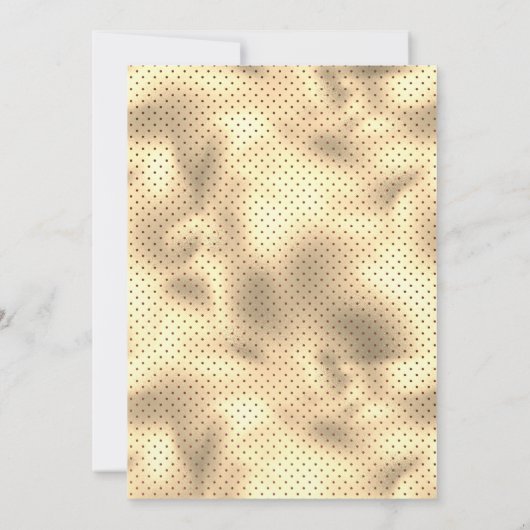 Rustieke Boho Cinnamon Roos Bloemen Huwelijk Save The Date (Achterkant)