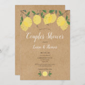 Rustieke Boho citroen groen koppels douche Kaart (Voorkant / Achterkant)