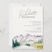 Rustieke boho Colorado berg vrijgezellenweekend Kaart (Voorkant)