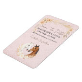 Rustieke Boho Country Save The Date Wedding Magneet (Linkerzijde)