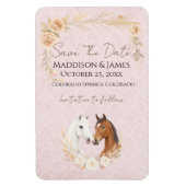 Rustieke Boho Country Save The Date Wedding Magneet (Verticaal)