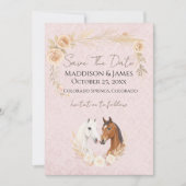 Rustieke Boho Country Wedding Save The Date (Voorkant)