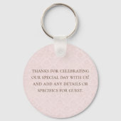 Rustieke Boho Country Wedding Sleutelhanger (Achterkant)