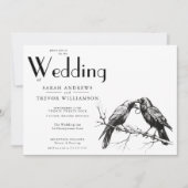 Rustieke BOHO Crow Lovers Kaart (Voorkant)