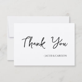 Rustieke Boho Dankkaart met Handgeschreven Lettert Kaart