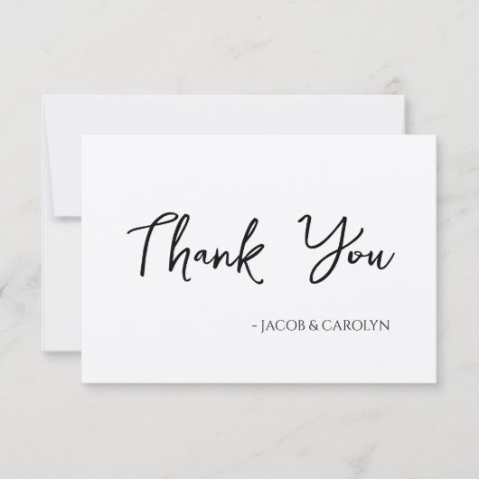 Rustieke Boho Dankkaart met Handgeschreven Lettert Kaart (Voorkant)