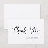 Rustieke Boho Dankkaart met Handgeschreven Lettert Kaart (Voorkant / Achterkant)