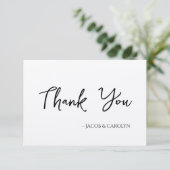 Rustieke Boho Dankkaart met Handgeschreven Lettert Kaart (Staand voorkant)