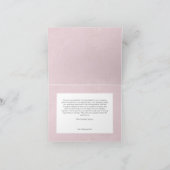 Rustieke Boho Delicate Herfst Wildflower Wedding Bedankkaart (Binnen)