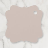 Rustieke Boho Dusty Roze Bloemen Bruiloft Dank u F Bedankjes Labels (Achterkant)