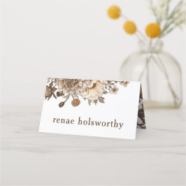 Rustieke boho escort kaarten, Woodland bruiloft Plaatskaartje