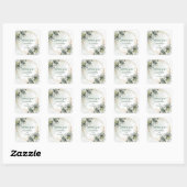 Rustieke Boho Eucalyptus Bedankt Stickers Bruiloft (Vel)