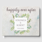 Rustieke Boho Eucalyptus Greenery bruiloft recepti Gastenboek (Voorkant)