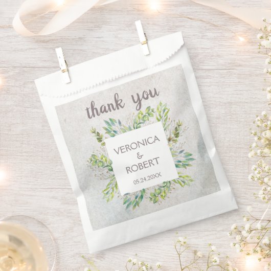 Rustieke Boho Eucalyptus Greenery Wedding Dank u Bedankzakje (Geknipt)