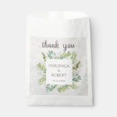 Rustieke Boho Eucalyptus Greenery Wedding Dank u Bedankzakje (Voorkant)