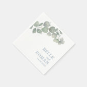 Rustieke Boho Eucalyptus Loof Bruiloft Servet (Hoek)
