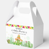 Rustieke Boho Fiesta Cactus Taco 'Bout A Baby show Bedankdoosjes (Voorkant)