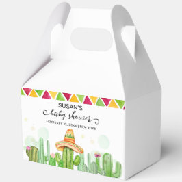 Rustieke Boho Fiesta Cactus Taco 'Bout A Baby show Bedankdoosjes