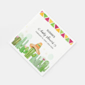 Rustieke Boho Fiesta Cactus Taco 'Bout A Baby show Servet (Hoek)