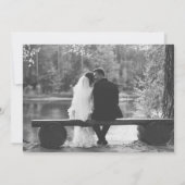 Rustieke Boho Floral 50e Jubileum met Foto Kaart (Achterkant)