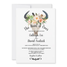 Rustieke Boho Floral Antelope Hunt is over bruilof