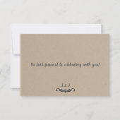 Rustieke Boho Floral Antelope Hunt is over RSVP Kaart (Achterkant)