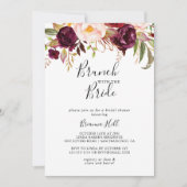Rustieke Boho Floral Brunch met de bruidsdouche Kaart (Voorkant)