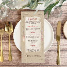 Rustieke Boho Floral Kraft bruiloft