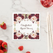 Rustieke Boho Floral Shabby Chic Rozen Papier Serv Servet (Insitu)