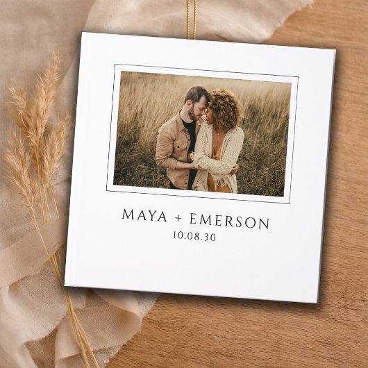 Rustieke Boho Foto Huwelijk Gastenboek