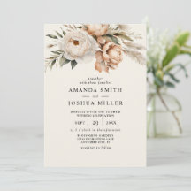 Rustieke Boho Gedroogde Bloemen & Pampas Grass Wed