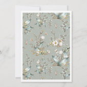 Rustieke Boho Genderneutrale Baby shower Uitnodigi Kaart (Achterkant)