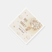 Rustieke Boho Geslacht Onthullen Teddy Bear Servet (Hoek)