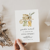 Rustieke Boho Geslacht onthullen uitnodiging