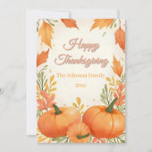 Rustieke Boho Gezellige Herfst Thanksgiving Kaart (Voorkant)