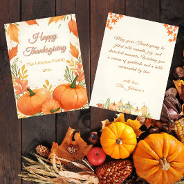 Rustieke Boho Gezellige Herfst Thanksgiving Kaart