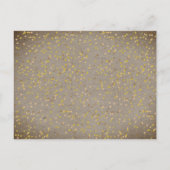 Rustieke Boho Gouden Hart Kalender Bewaar de Datum Aankondigingskaart (Achterkant)