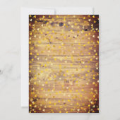 Rustieke Boho Gouden Hart Kalender Bewaar de Datum Save The Date (Achterkant)