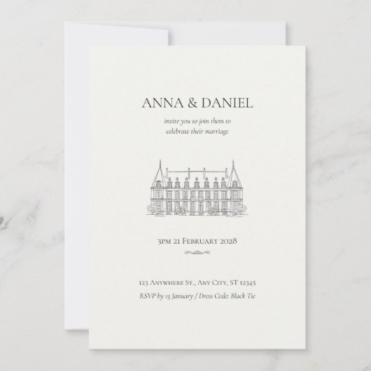 Rustieke Boho Greenery bruiloft uitnodiging (Voorkant)