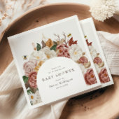 Rustieke Boho Herfst Baby shower Papier servet