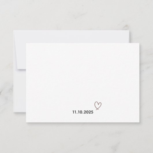 rustieke Boho Herfst bedankkaart (Achterkant)