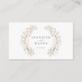 Rustieke Boho Herfst Bloem Bruiloft RSVP QR code k Informatiekaartje (Achterkant)